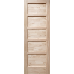 Door Hardwood 5 Panel Raised & Fielded Solid Door