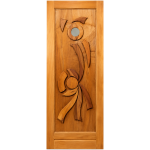 Door Hardwood Indigo Glass Solid Door