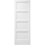 Door White 4 Panel Shaker Solid Door