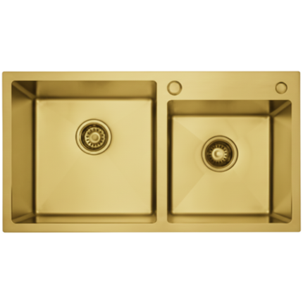 Sink D/In Cg 820 X 450 Dbl Gold