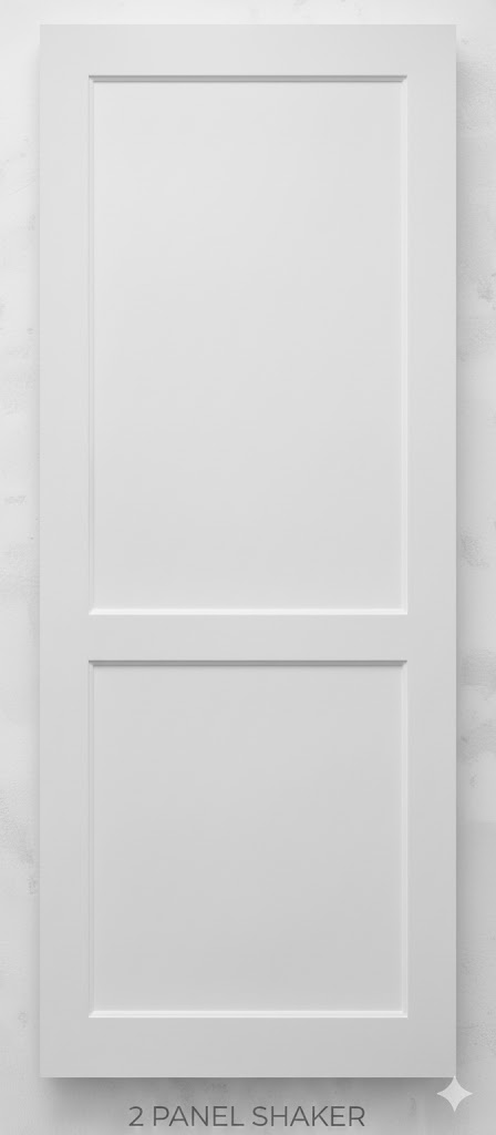 Door White 2 Panel Shaker Solid Door - Featured Image unnamed 2