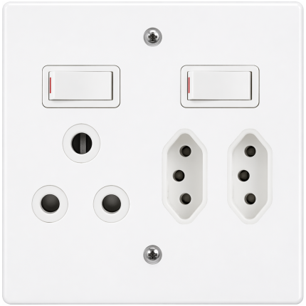 Socket 4 X 4 Crab Tree Euro X 2