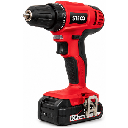 Steco 20V Cordless Driver Drill Starter Kit