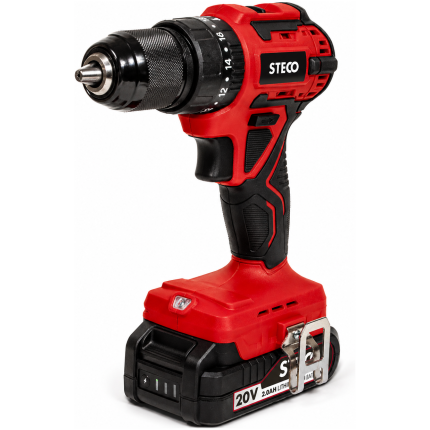 Steco 20V Cordless Impact Drill Full Kit