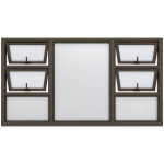 Window Aluminium 30.5 Case 2.4 X 1.8 Brz Pttd2418