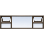 Window Aluminium 30.5Mm Case 2.4 X 900 Brz Ptd249