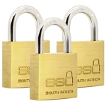 BBL 50mm Brass Slam Padlock Triple Pack