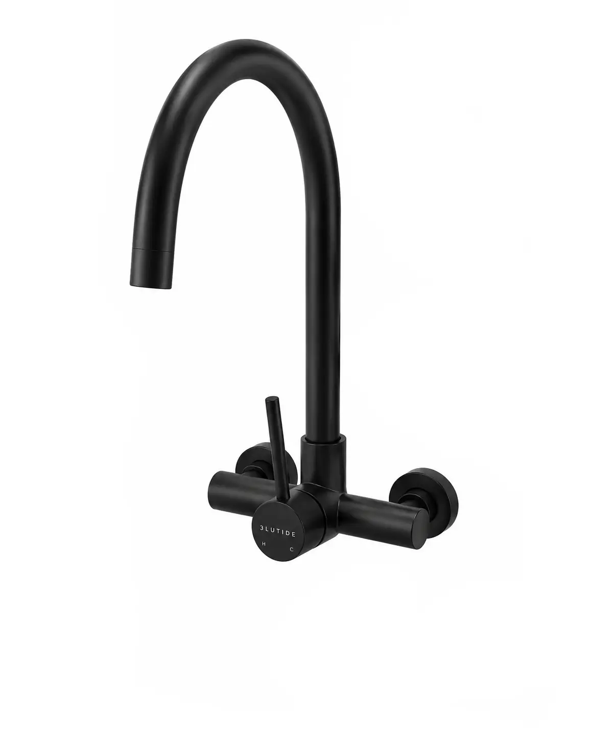 Blue-Tide Black Wall Mounted Kitchen Sink Mixer Blue-Tide Black Wall Mounted Kitchen Sink Mixer - Image 1