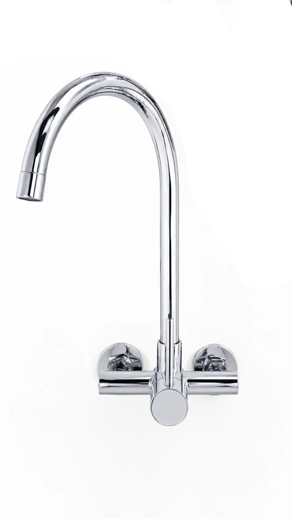 Blue-Tide Wall Type Chrome J-Spout Mixer Blue-Tide Wall Type Chrome J-Spout Mixer - Image 1