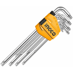 Ingco Allen Key 9Pc Torx Xl T10-T50 Crv