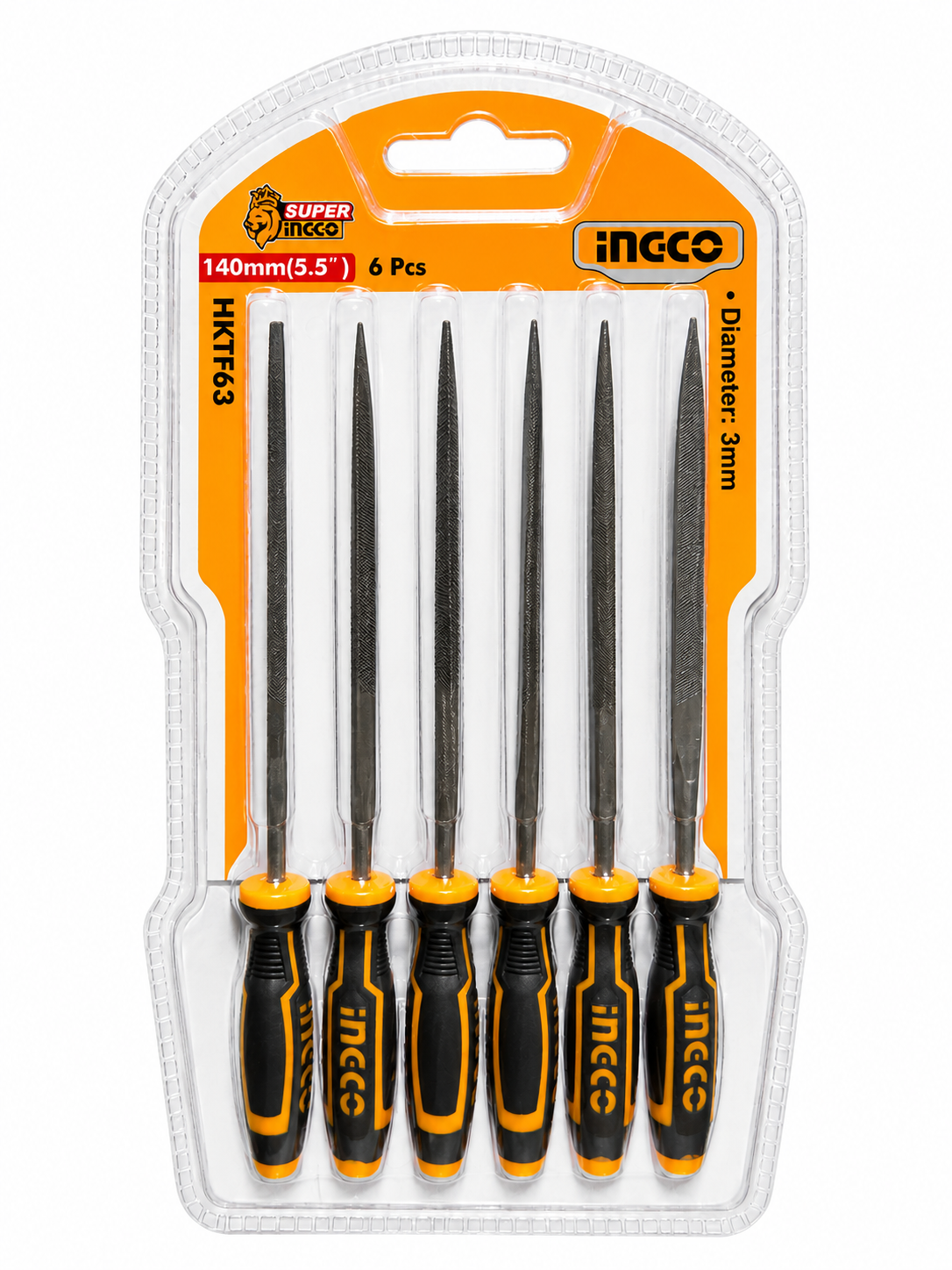 Ingco File Set Needle 140mm 6pc Ingco File Set Needle 140mm 6pc - Image 1