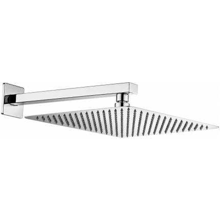 Shower Head Rs Sqr 250Mm + Arm Chr