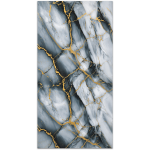 Wall Sheet grey & Gold High Gloss UV Marble
