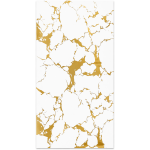 Wall Sheet White & Gold High Gloss UV Marble