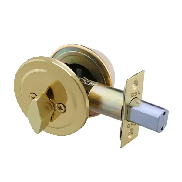 BBL Deadbol tEntrance Lockset Bbl Deadbolt Single Cyl P/Brass - Image 1