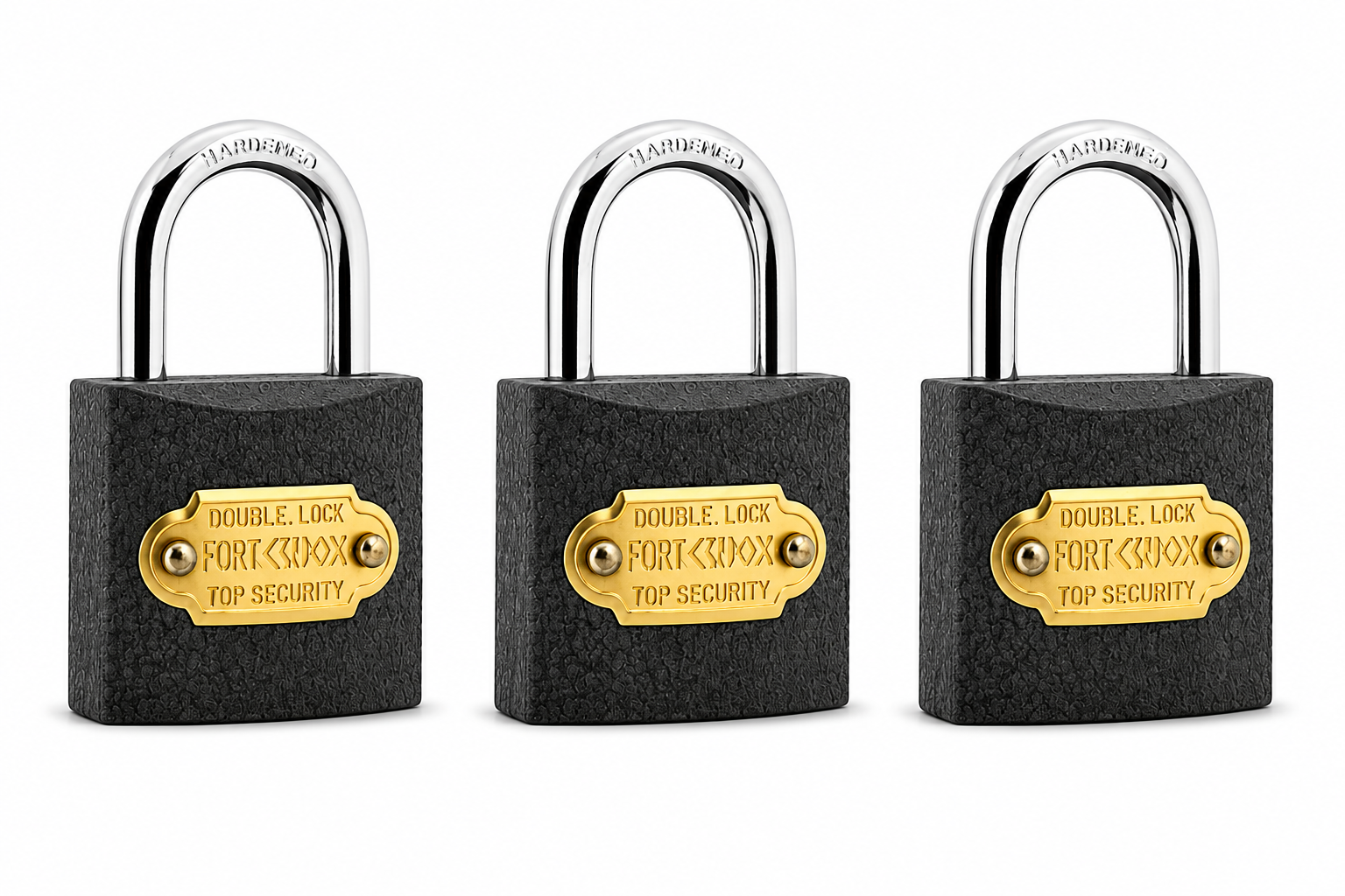 Bbl Iron Padlocks Keyed Alike 3 Pack Bbl 38Mm Iron Padlocks Keyed Alike 3 Pack - Image 1
