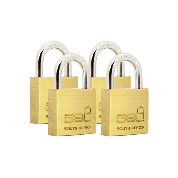 Bbl Keyed Alike Padlock 4-Pack Bbl 50Mm Brass Padlock Keyed Alike 4-Pack - Image 1