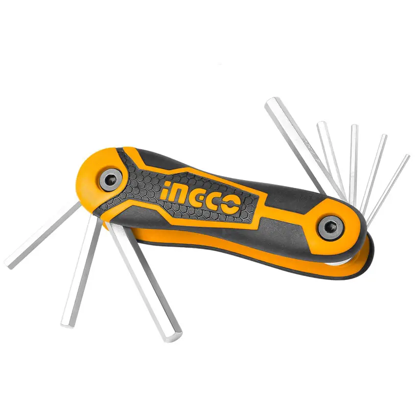 Ingco Allen Key 8Pc Knife 2.0-8.0Mm Crv Hex Ingco Allen Key 8Pc Knife 2.0-8.0Mm Crv Hex - Image 1
