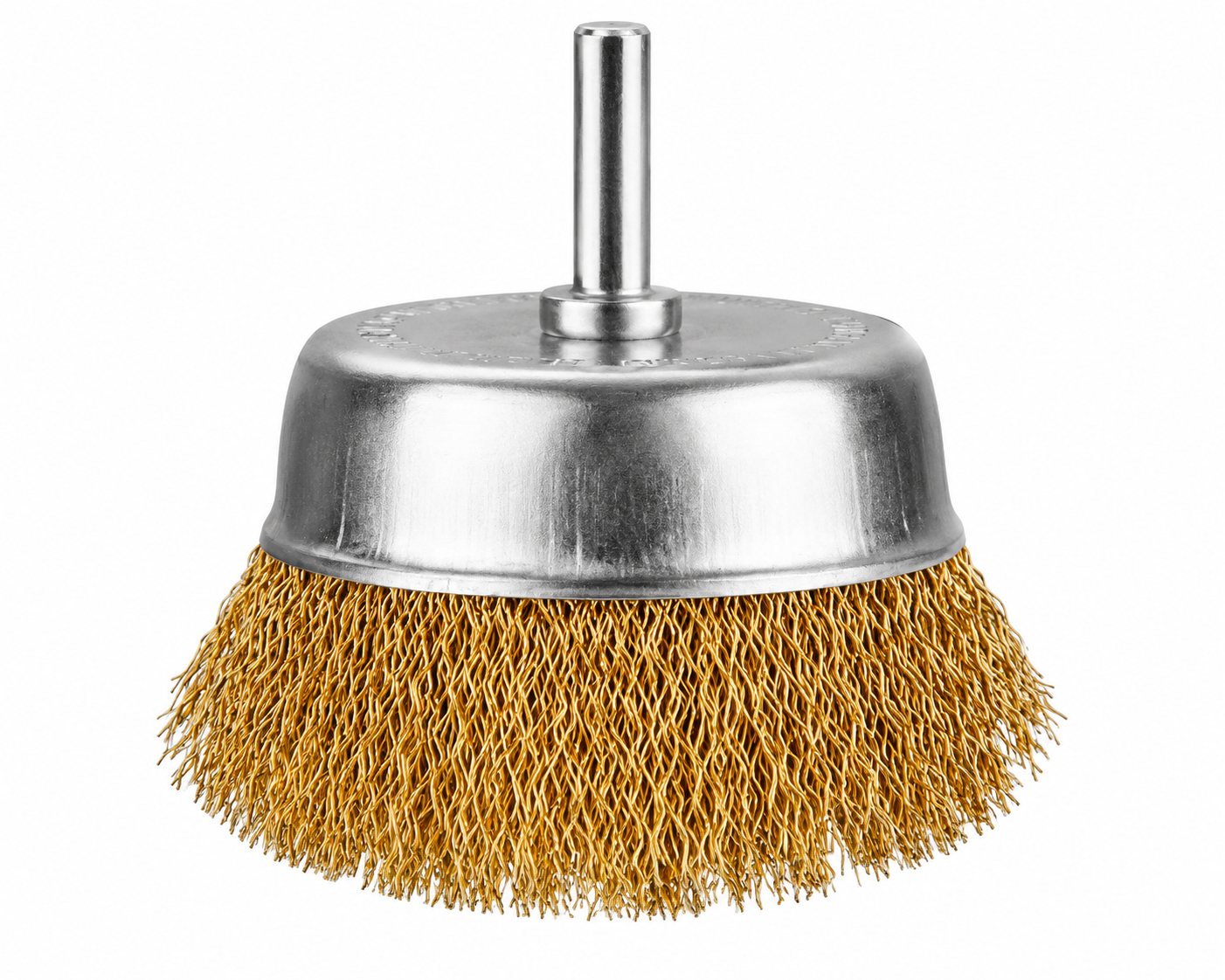 Ingco Brush W-Cup Shank 75X6.35 Cs Ingco Brush W/Cup + Shank 75X6.35 Cs - Image 1