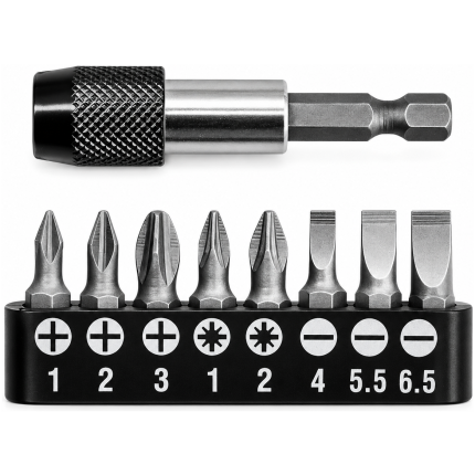 Ingco Screwdriver Bit Set 9Pc