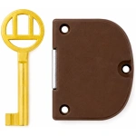 Lock Cupboard Brown 60Mm