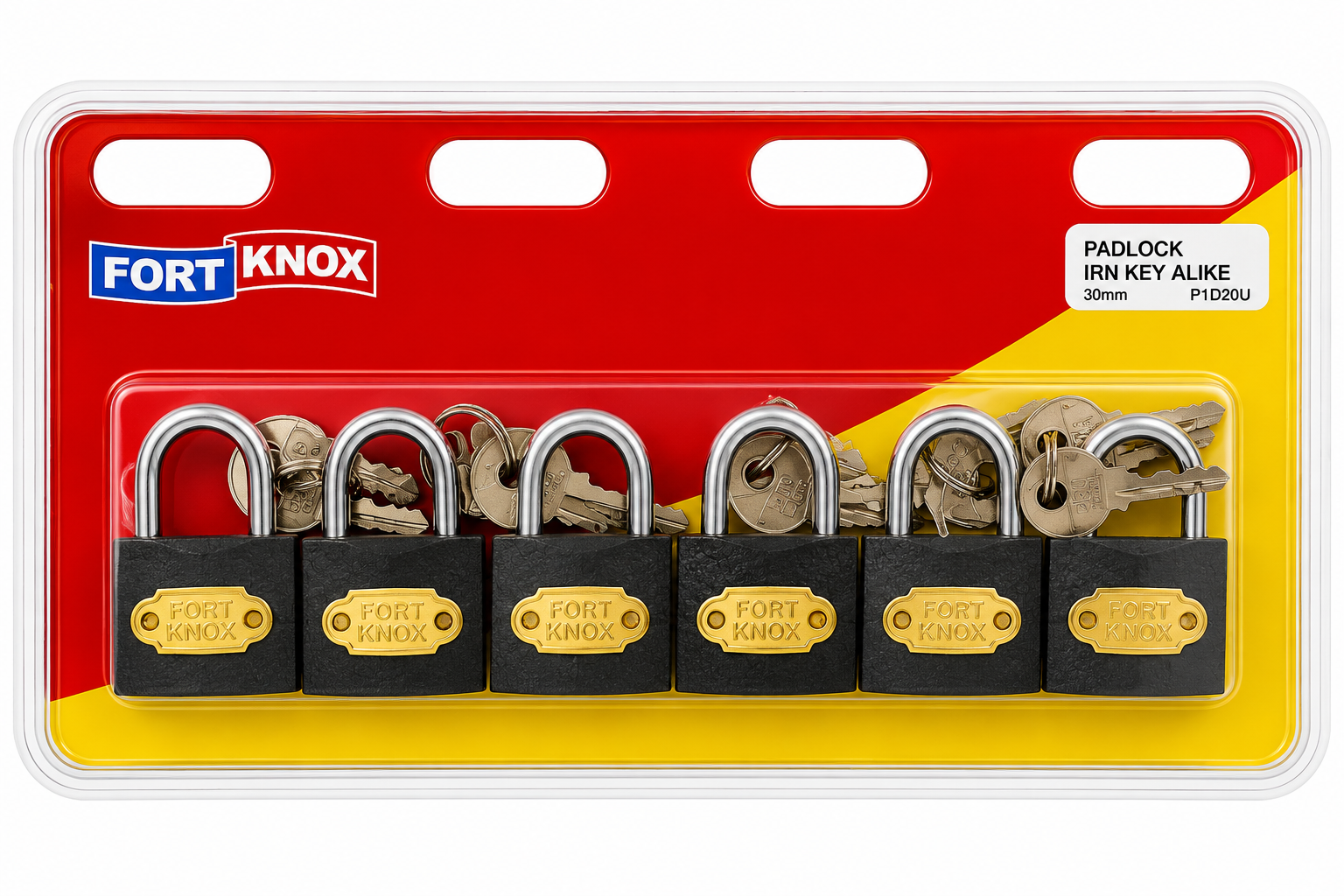 Padlock 30Mm Iron Fort Knox KA Q6 Padlock 30Mm Iron Fort Knox K/A Q6 - Image 1