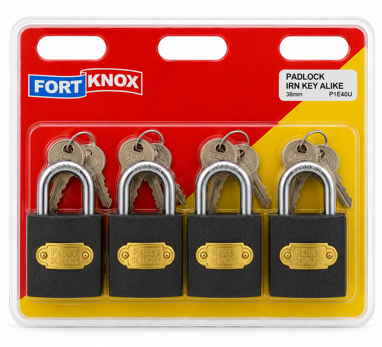 Padlock 40Mm Iron Fort Knox KA Q4 Padlock 40Mm Iron Fort Knox K/A Q4 - Image 1