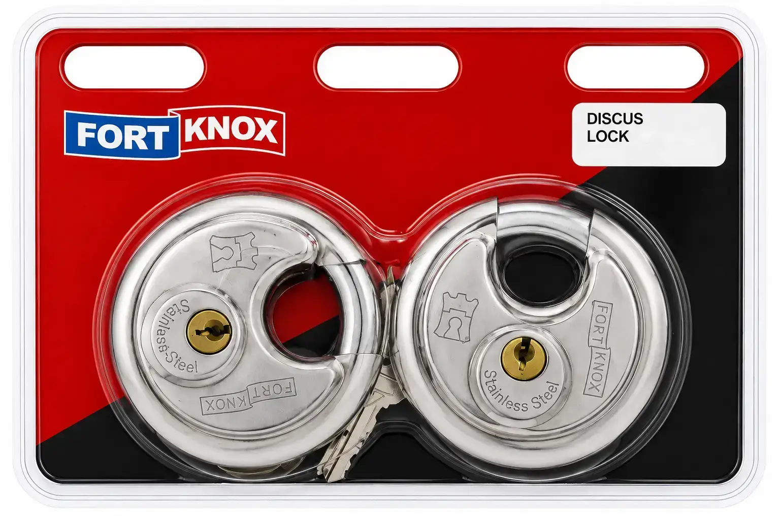 Padlock Disc KA Q2 Fort Knox (1) (1) Padlock 50Mm Disc K/A 2Pc - Image 1