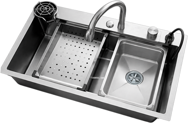 waterfall sink Waterfall Drop-In Kitchen Sink With Kits - Image 1