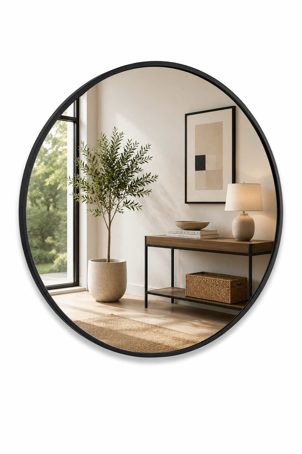 513691 Mirror Cg 500 X 500 Mir007 Blk - Image 1