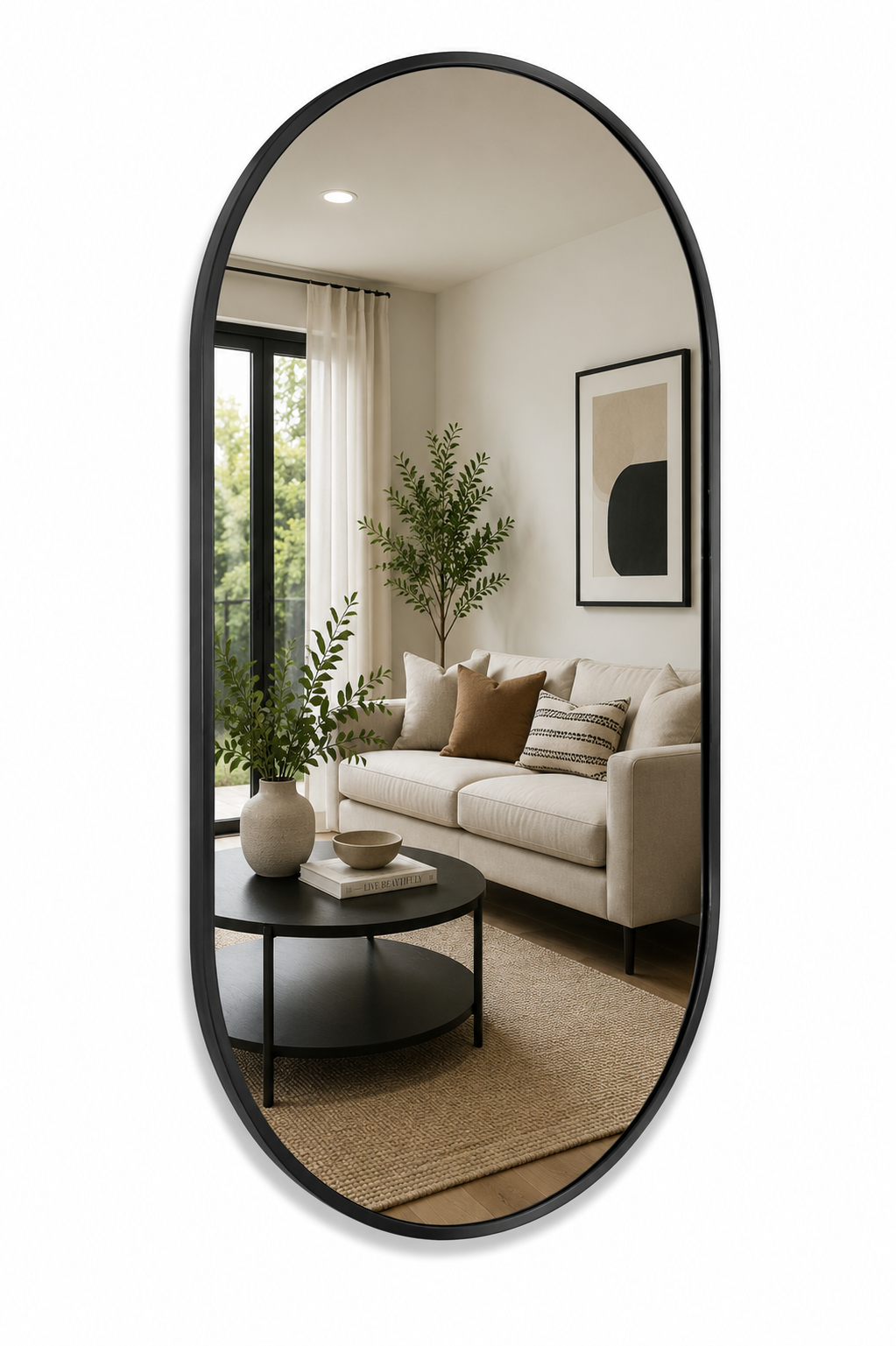 513697 Mirror Cg 400 X 700 Mir013 Blk - Image 1
