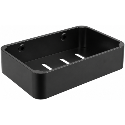 Bathroom Acc Onyx Soap Basket Blk