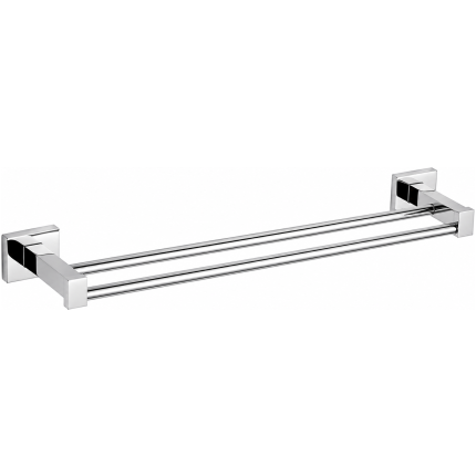 Bathroom Acc Rs Dbl Towel Rail 600Mm Chr Sqr