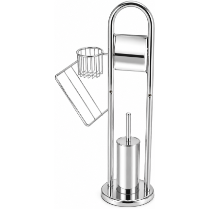 Bathroom Acc Rs Toilet Paper + Brush Holder Stand