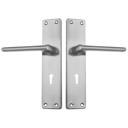 Lockset Chrystal 3 Lever Satin Nickel