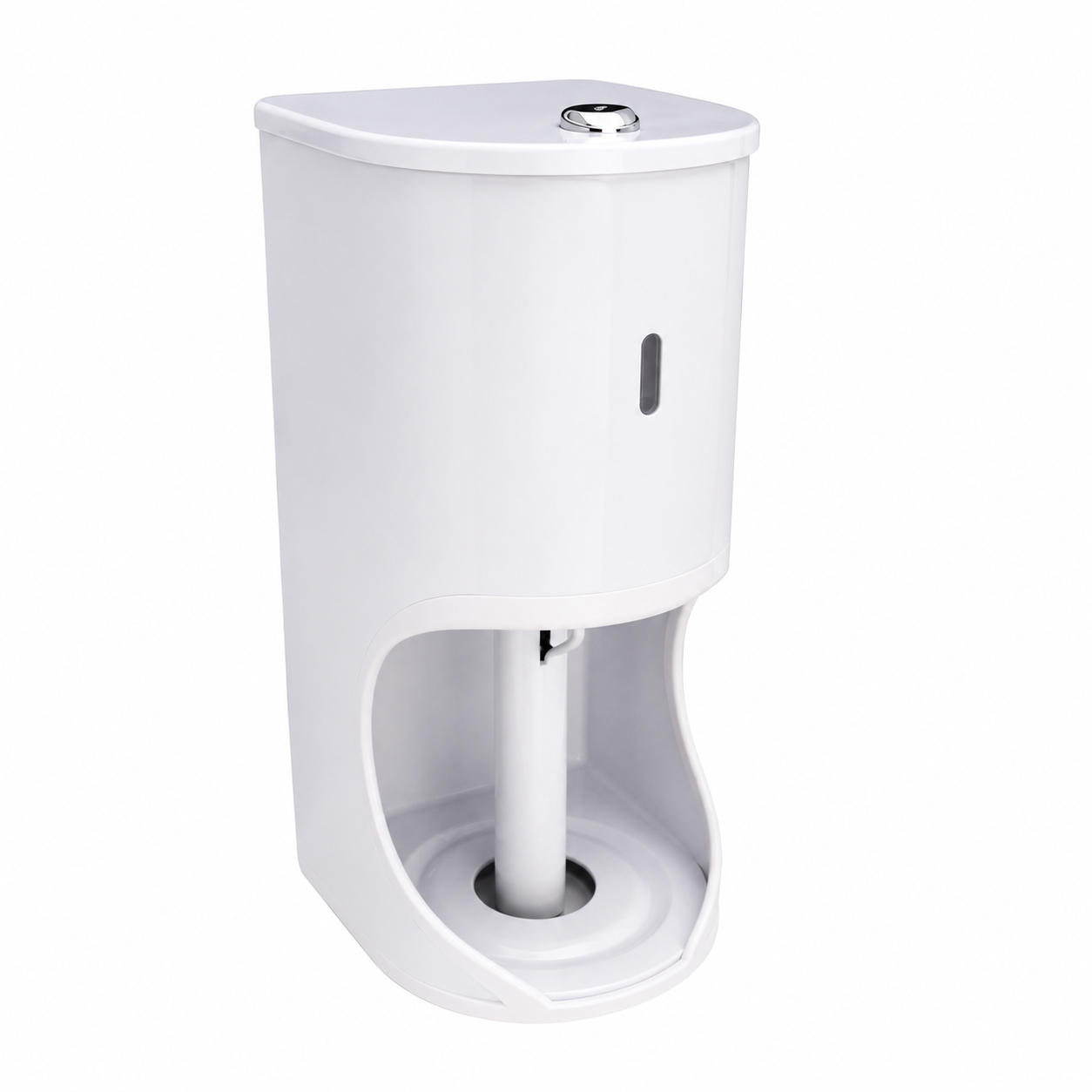 Parrot white Steel Lockable Toilet Roll Holder Parrot white Steel Lockable Toilet Roll Holder - Image 1