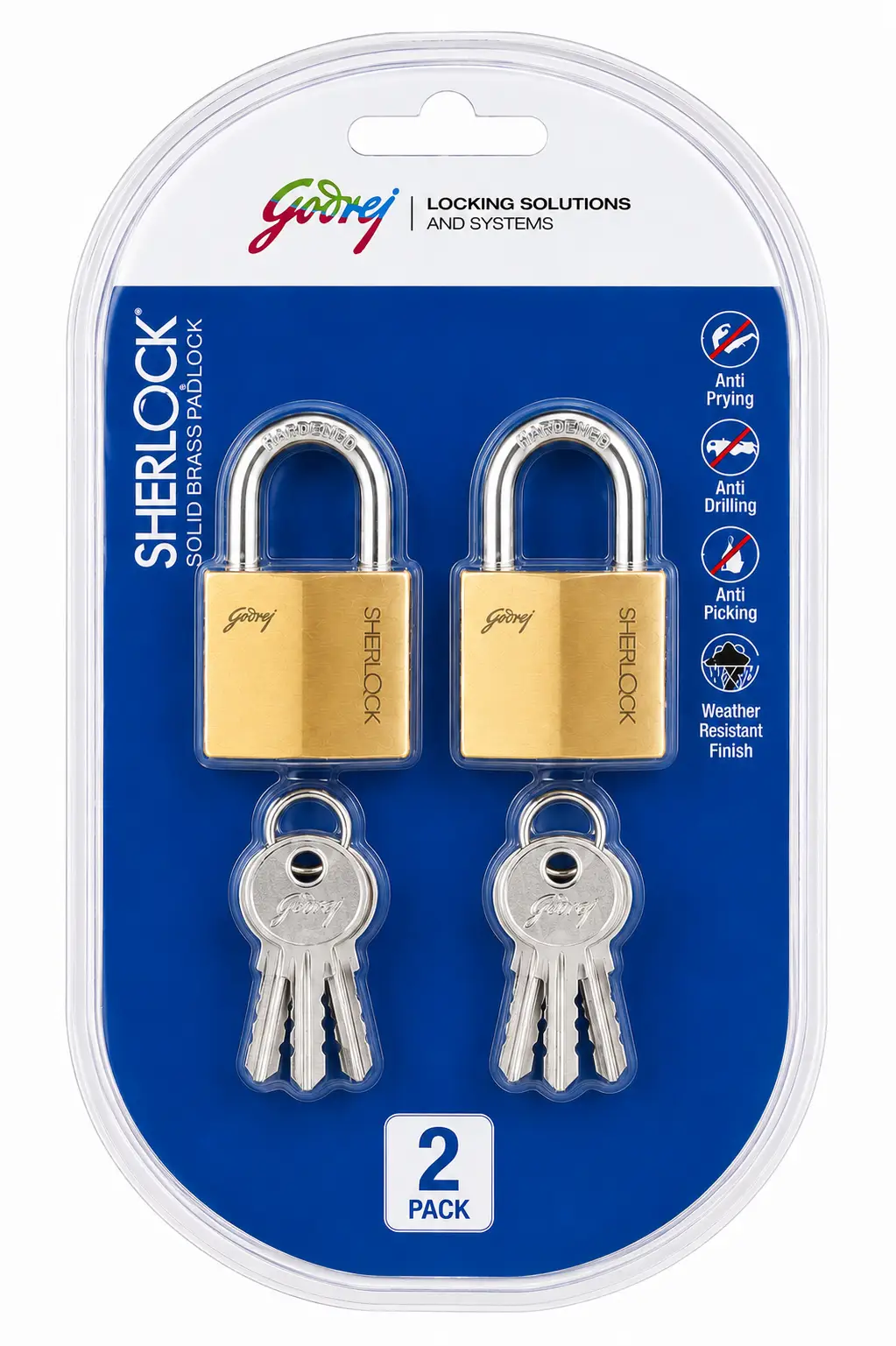 padlock godrej 2 in 1 Padlock Godrej B/P 32Mm 2878 2In1 - Image 1