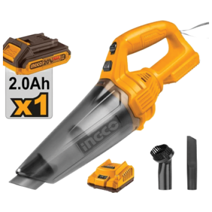 Ingco 20V Ps+C/L Hand Held Vacuum 0.5L Kit