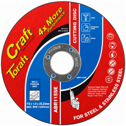 Disc S/Steel Tc 115 X 1.0