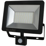 Flash Floodlight Led 50W Smd D/L Blk W/Sensor
