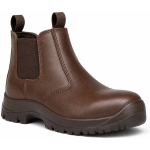 Safety Boot Chelsea Brown Size 6 Leather