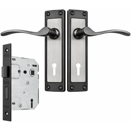 Bbl Bishop 3 Lever Black Nickel Lockset